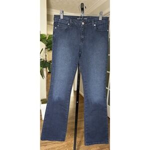Michael Kors Bootcut Jeans Size 6 Dark Wash Stretch Denim Mid Rise Classic Fit